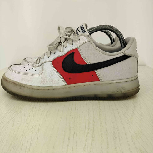 ナイキ NIKE AIR FORCE 1 07 LV8 EMB White/Red メンズ JPN:26