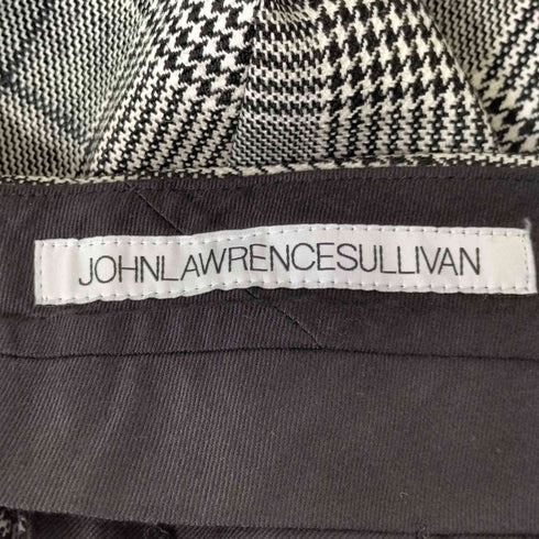 ジョンローレンスサリバン JOHN LAWRENCE SULLIVAN グレンチェックフレアパンツ メンズ