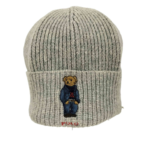 ポロラルフローレン POLO RALPH LAUREN SOLID DENIM BEAR BEANIE ビーニー ニットキャップ メンズ
