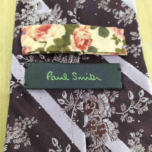 ポールスミス Paul Smith フローラル柄シルクネクタイ メンズ