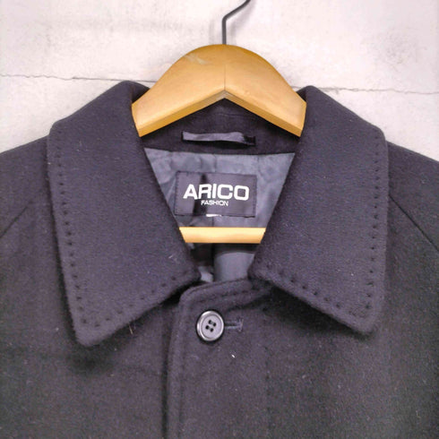 ARICO cashmere カシミヤ100比翼ステンカラーコート メンズ
