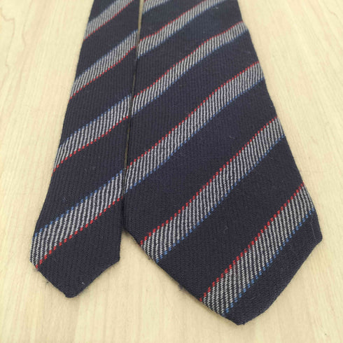 エルメネジルドゼニア Ermenegildo Zegna カシミヤ混 ストライプネクタイ メンズ