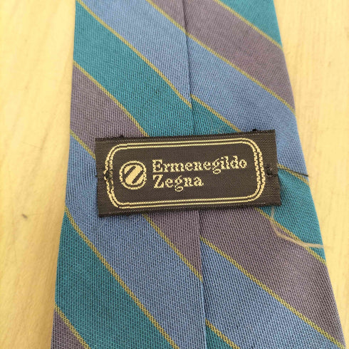 エルメネジルドゼニア Ermenegildo Zegna ストライプ柄シルクネクタイ メンズ