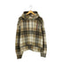 エイチアンドエム H&M チェック柄プルオーバーパーカー メンズ M