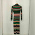 RABANNE Long Sleeve Stripe Maxi Dress マルチカラーニットワンピース レディース XS
