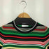 RABANNE Long Sleeve Stripe Maxi Dress マルチカラーニットワンピース レディース XS