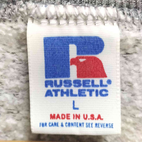 ラッセルアスレチック RUSSELL ATHLETIC 90s USA製 プリントクルーネックスウェット 裏起毛 メンズ JPN:L