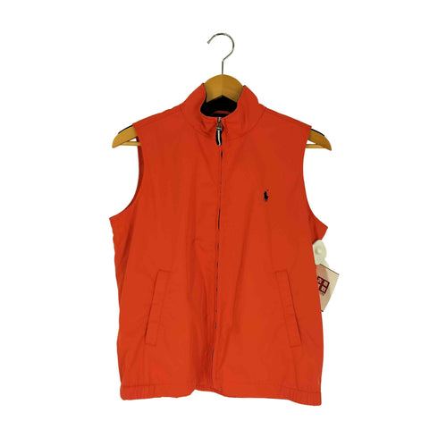 ラルフローレンゴルフ RALPH LAUREN GOLF 裏地フリース ポニー刺繍 スタンドネック ナイロン ベストジャケット レディース JPN:11号