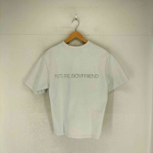 ザンダーゾウ XANDER ZHOU FUTURE BOYFRIEND メタリックロゴ クルーネックTシャツ メンズ 44