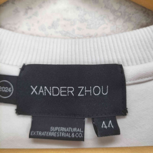 ザンダーゾウ XANDER ZHOU FUTURE BOYFRIEND メタリックロゴ クルーネックTシャツ メンズ 44
