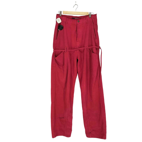 ジャックムス JACQUEMUS LE CHOUCHOU ベルト付ダブルニーパンツ メンズ 28
