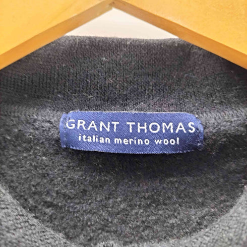GRANT THOMAS italian merino wool WOOMARK イタリア製 ウール ニット ポロシャツ レディース import:L
