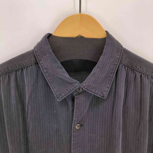 ワイズフォーメン Ys for men 90-00S ギャザーヨーク ストライプシャツ メンズ