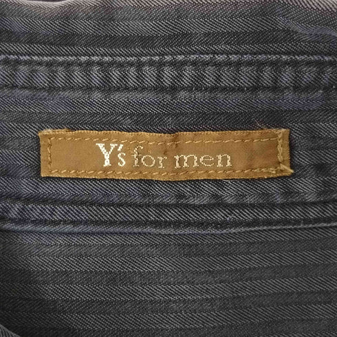ワイズフォーメン Ys for men 90-00S ギャザーヨーク ストライプシャツ メンズ