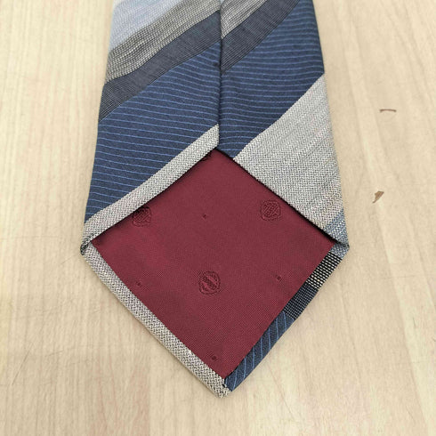 エルメネジルドゼニア Ermenegildo Zegna ストライプ柄シルクネクタイ メンズ