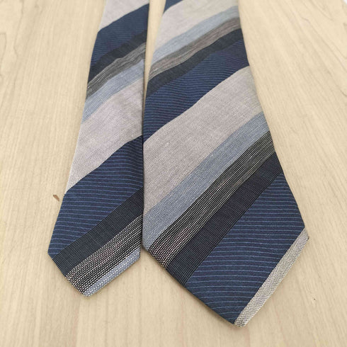 エルメネジルドゼニア Ermenegildo Zegna ストライプ柄シルクネクタイ メンズ