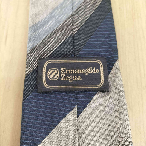 エルメネジルドゼニア Ermenegildo Zegna ストライプ柄シルクネクタイ メンズ
