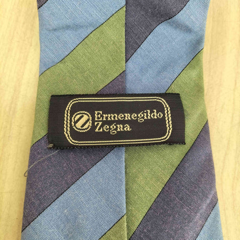 エルメネジルドゼニア Ermenegildo Zegna ストライプ柄シルクネクタイ メンズ