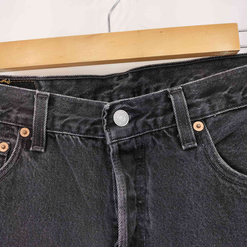 リーバイス Levis 90s USA製 501 刻印653 後染め ブラックデニムパンツ メンズ 34×32