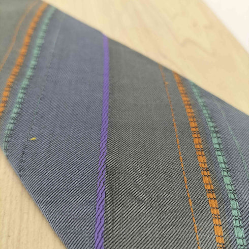エルメネジルドゼニア Ermenegildo Zegna ストライプ柄シルクネクタイ メンズ