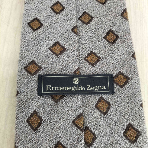 エルメネジルドゼニア Ermenegildo Zegna 小紋柄シルクネクタイ メンズ
