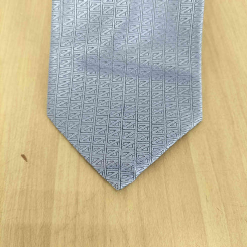 エルメネジルドゼニア Ermenegildo Zegna ロゴ総柄シルクネクタイ メンズ