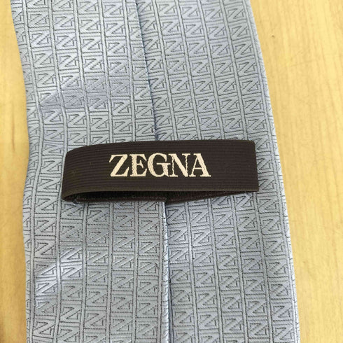 エルメネジルドゼニア Ermenegildo Zegna ロゴ総柄シルクネクタイ メンズ