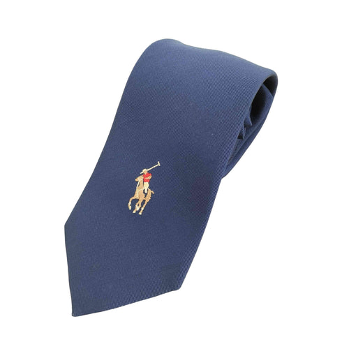 ポロバイラルフローレン Polo by RALPH LAUREN ポニー刺繍 シルク100ネクタイ メンズ