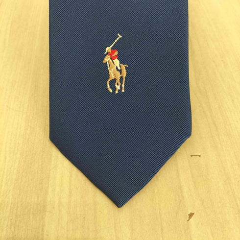 ポロバイラルフローレン Polo by RALPH LAUREN ポニー刺繍 シルク100ネクタイ メンズ