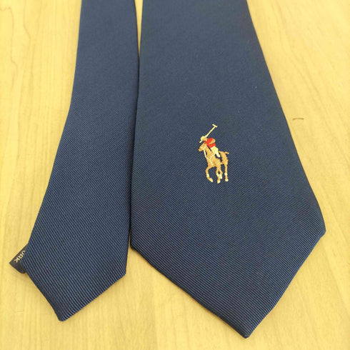 ポロバイラルフローレン Polo by RALPH LAUREN ポニー刺繍 シルク100ネクタイ メンズ