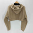 ゲス GUESS 22SS Originals Cropped Hoodie ロゴ 刺繍 クロップド ジップアップ フーディー パーカー レディース import:XL