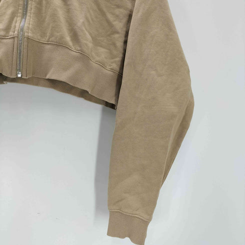 ゲス GUESS 22SS Originals Cropped Hoodie ロゴ 刺繍 クロップド ジップアップ フーディー パーカー レディース import:XL