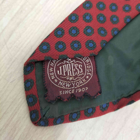 ジェイプレス J.PRESS 総柄シルクネクタイ メンズ