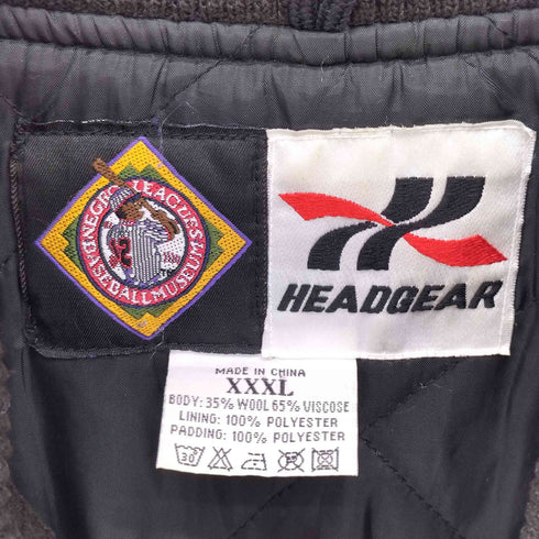 HEADGEAR CLASSICS 90-00S アメリカンフットボール チーム レザー スタジアム ジャンパー メンズ XXXL