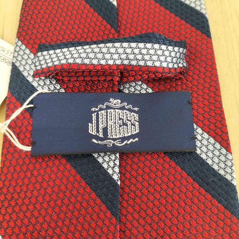 ジェイプレス J.PRESS ストライプ柄シルクネクタイ メンズ