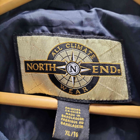 ノースエンド NORTH END ALL CLIMATE WEAR PLY MART アーム ロゴ ハーフジップ ポリ プルオーバー メンズ import:XL