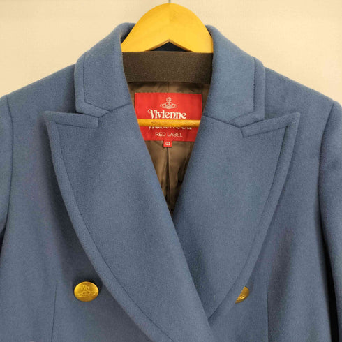 ヴィヴィアンウエストウッドレッドレーベル Vivienne Westwood RED LABEL ダブルブレストチェスターコート レディース JPN:3
