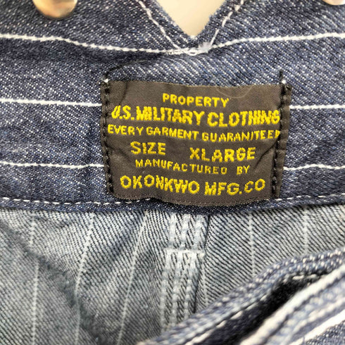 OKONKWO ヒッコリーストライプ ペインター デニム パンツ メンズ XL