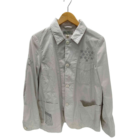 ドライボーンズ Dry Bones MDCCLXXVI イルミナティ ピラミッド プロビデンスの目 13スター チェンジボタン コットンツイル ワーク ジャケット メンズ JPN:S