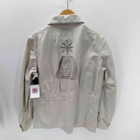 ドライボーンズ Dry Bones MDCCLXXVI イルミナティ ピラミッド プロビデンスの目 13スター チェンジボタン コットンツイル ワーク ジャケット メンズ JPN:S