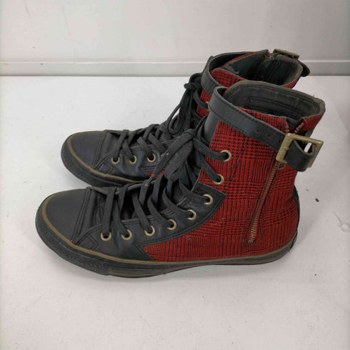 コンバース CONVERSE 2008年製 100TH ANNIVERSARY COLLECTION ALL STAR GROWN-UP SHIN-HI オールスター グロウナップ チェック サイドジップ ハイカット スニーカー メンズ CONVERSE:9 1/2