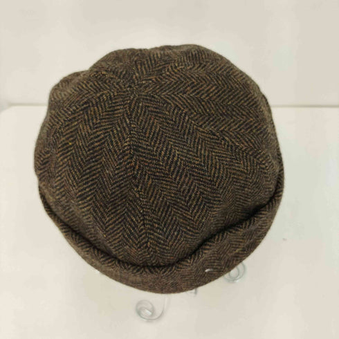 ニューヨークハット NEWYORK HAT&CAP CO. ウール ヘリンボーン ロールキャップ メンズ