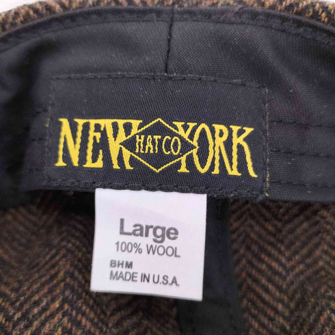 ニューヨークハット NEWYORK HAT&CAP CO. ウール ヘリンボーン ロールキャップ メンズ