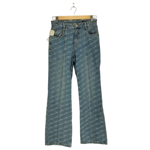 MO&CO チェーンデザインフレアデニムパンツ Y2K レディース 26