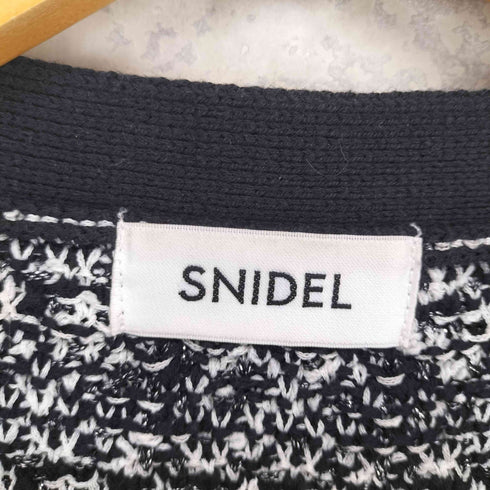スナイデル snidel ニットツイードカーディガン レディース ONE
