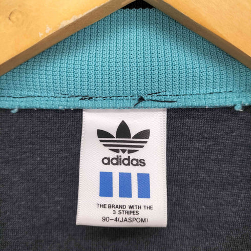 アディダス adidas 90-00s デサントタグ ロゴ刺繍トラックジャケット レディース 90-4