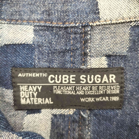 キューブシュガー CUBE SUGAR パッチワークデザインデニムジャケット メンズ M