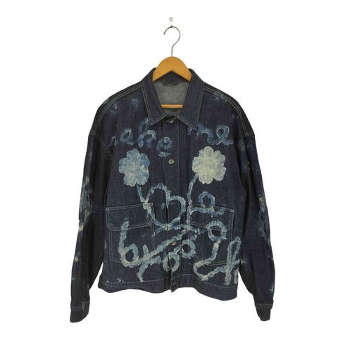 ギャップ Gap ペイントデザインデニムトラッカージャケット メンズ L