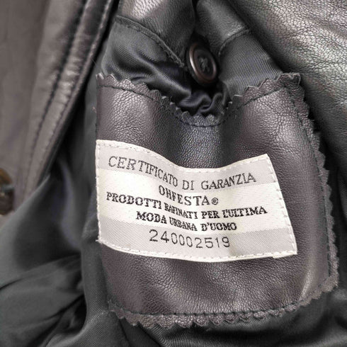 CERTIFICATO DI GARANZIA レザー カーコート メンズ import:M