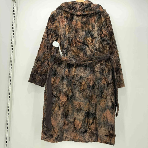 dorothee bis フランス製 フェイクファー ベルテッド ステンカラーコート レディース import:M